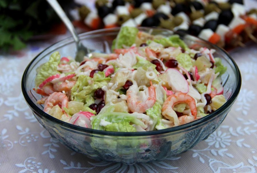 Салат «стрелы Амура» с пекинской капустой