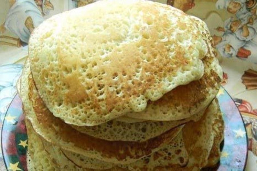 Блины толстые пышные