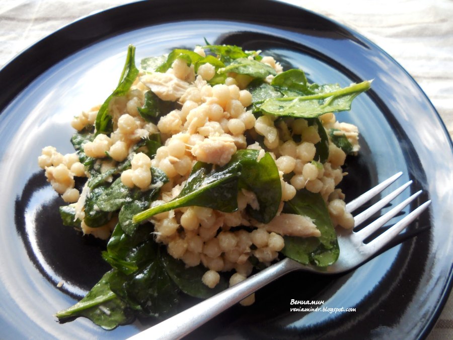 Овощной салат с кускусом