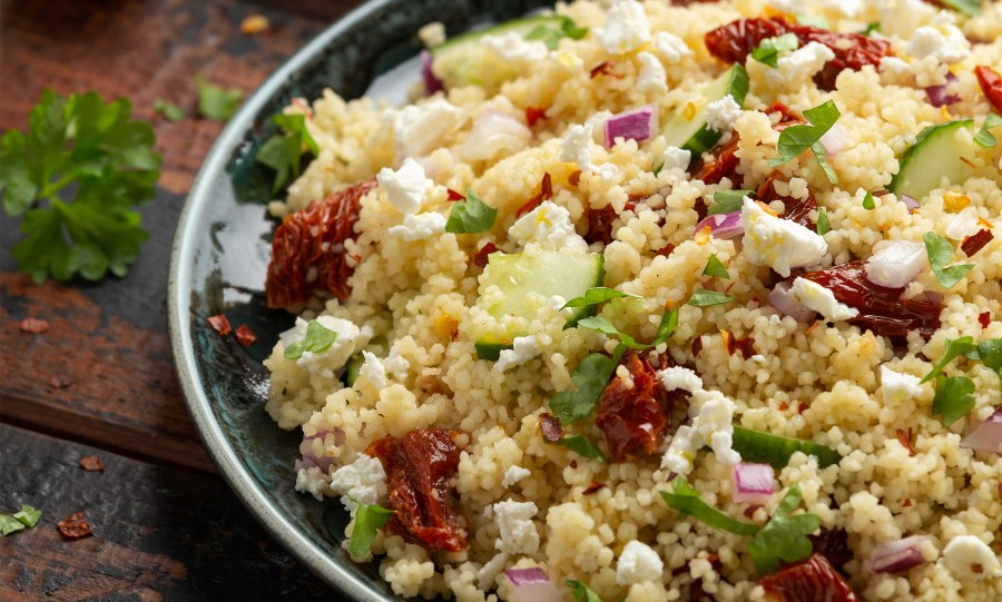 Салат с кускусом от Юлии Высоцкой