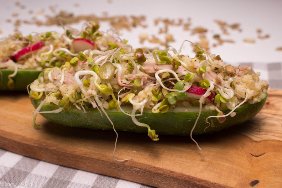 Салат овощной с крупой кускус