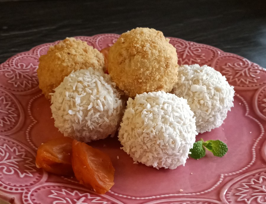 Творожные шарики оформление