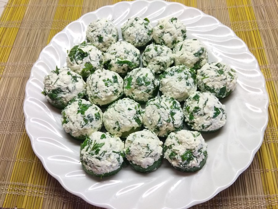 Творог с зеленью