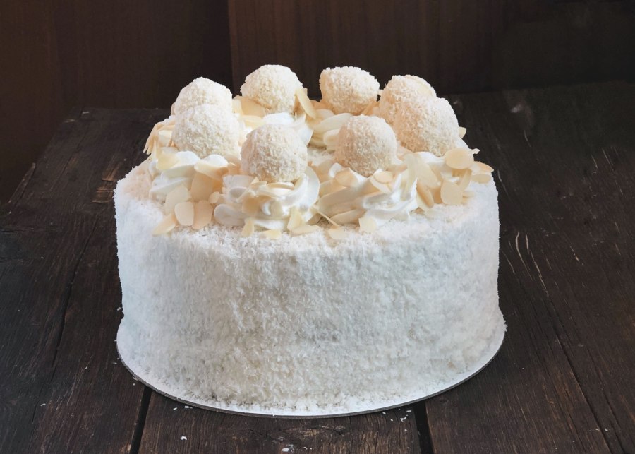 Кокосовый бисквит для торта Рафаэлло
