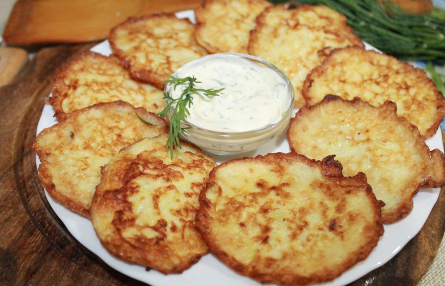 Оладьи из куриного фарша