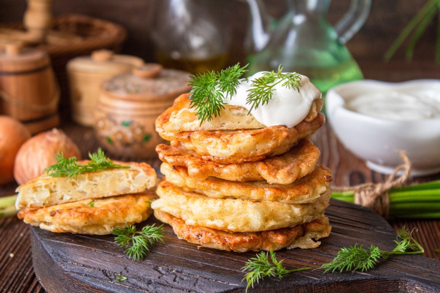 Кабачковые оладьи на сковороде