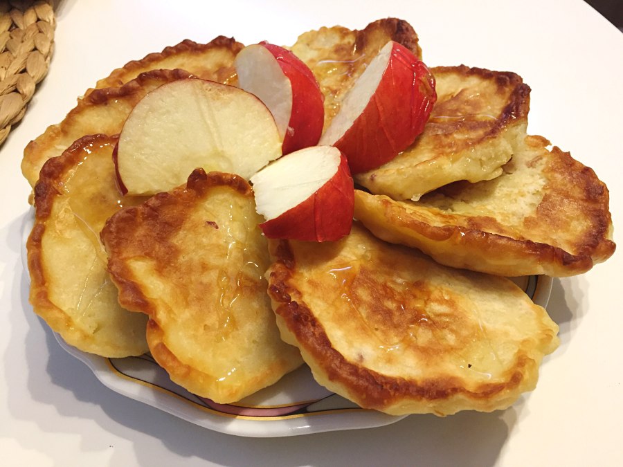 Оладьи из картошки и курицы