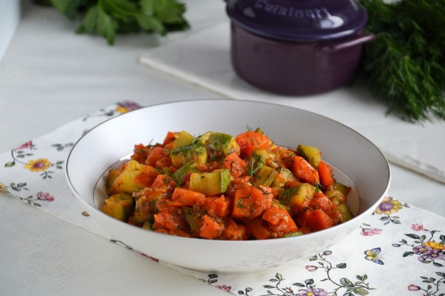 Соте из цукини