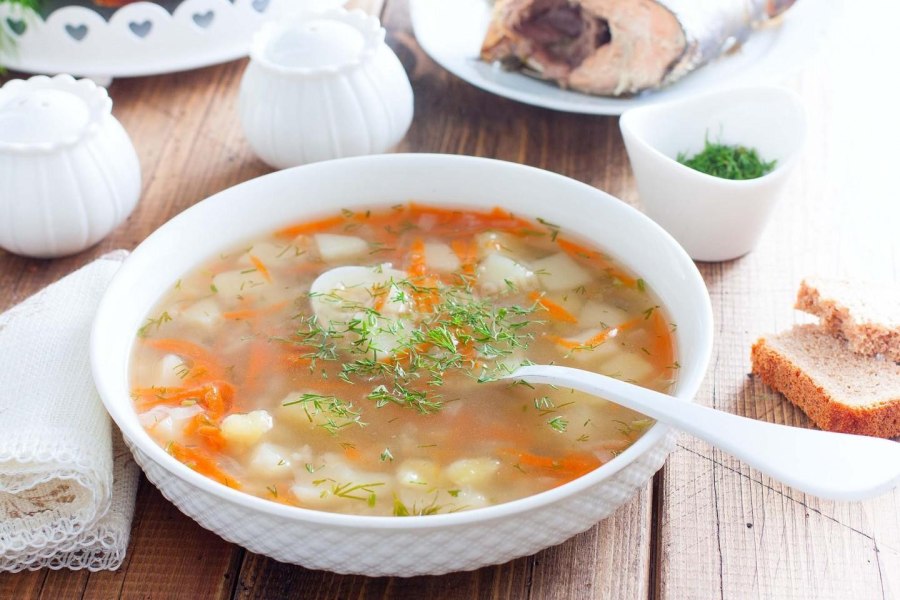 Уха с горбушей