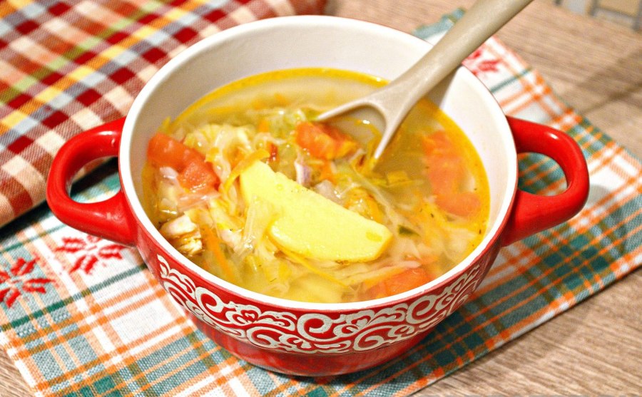 Щи со свежей капустой