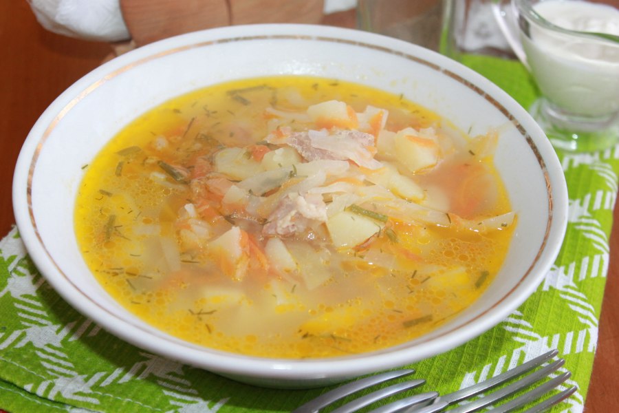 Щи с томатом