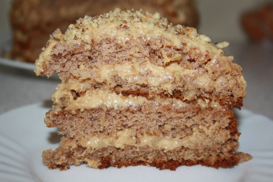 Торт с вареной сгущенкой