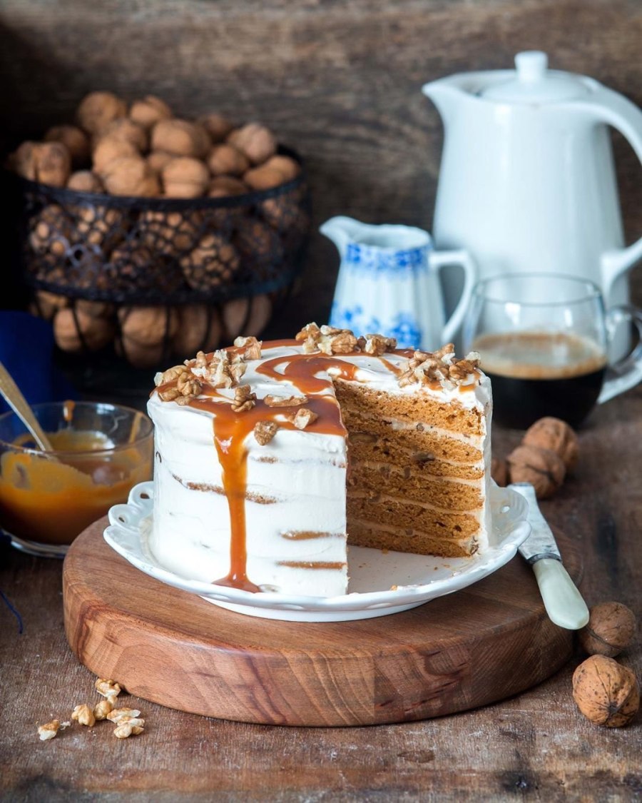 Тортик с вареной сгущенкой на скорую