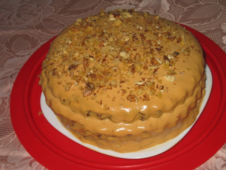 Торт Лакомка со сгущенкой