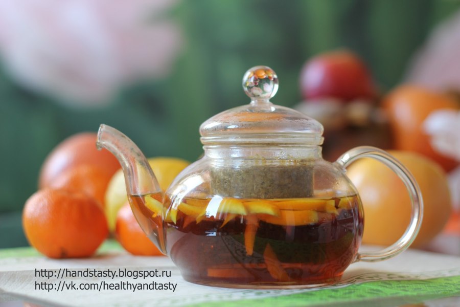 Чай с апельсиновой цедрой