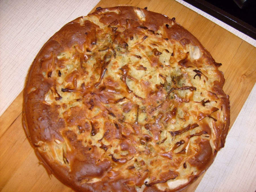 Пирог с капустой круглый