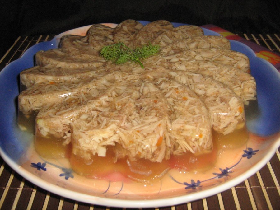 Холодец с курицей