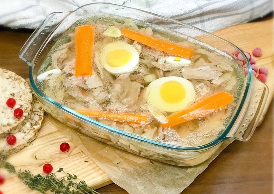 Холодец вид сверху