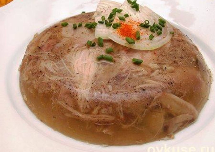 Холодец вид сверху