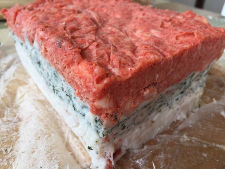 Трехслойное сало