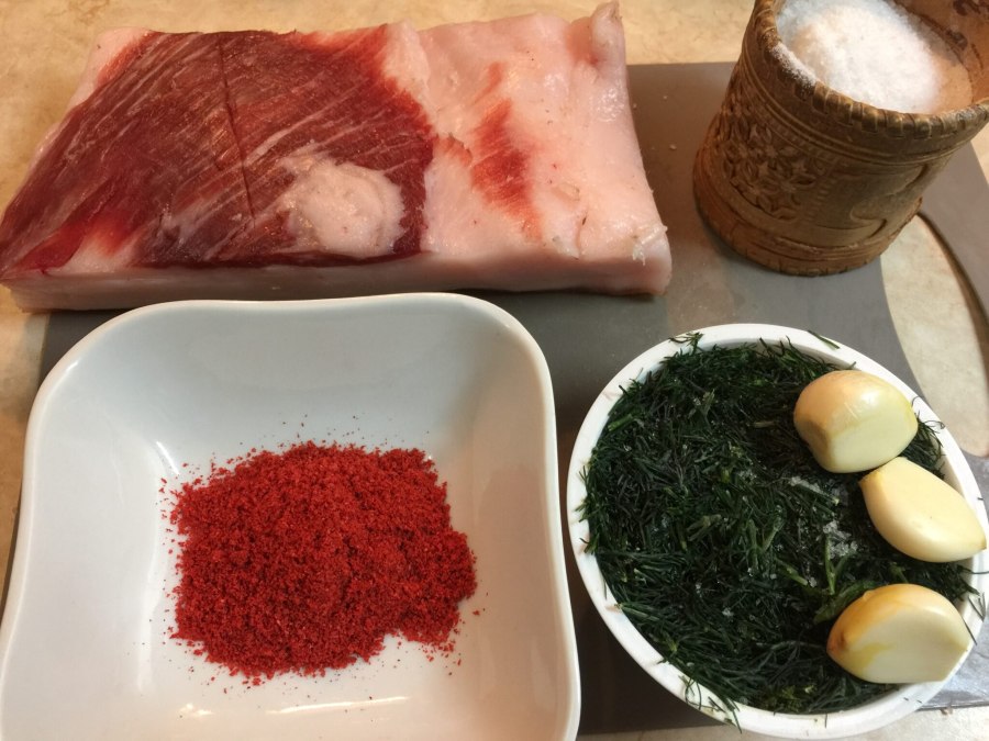 Армянское сало со специями