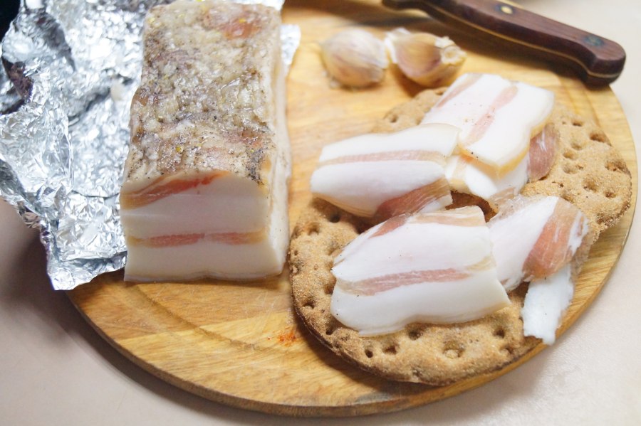 Сало домашнее соленое