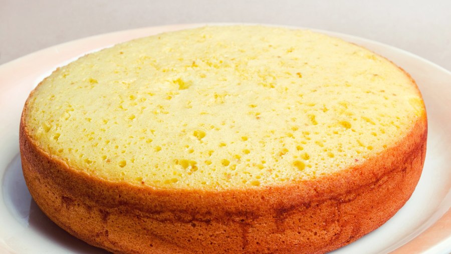 Миндальный шифоновый бисквит