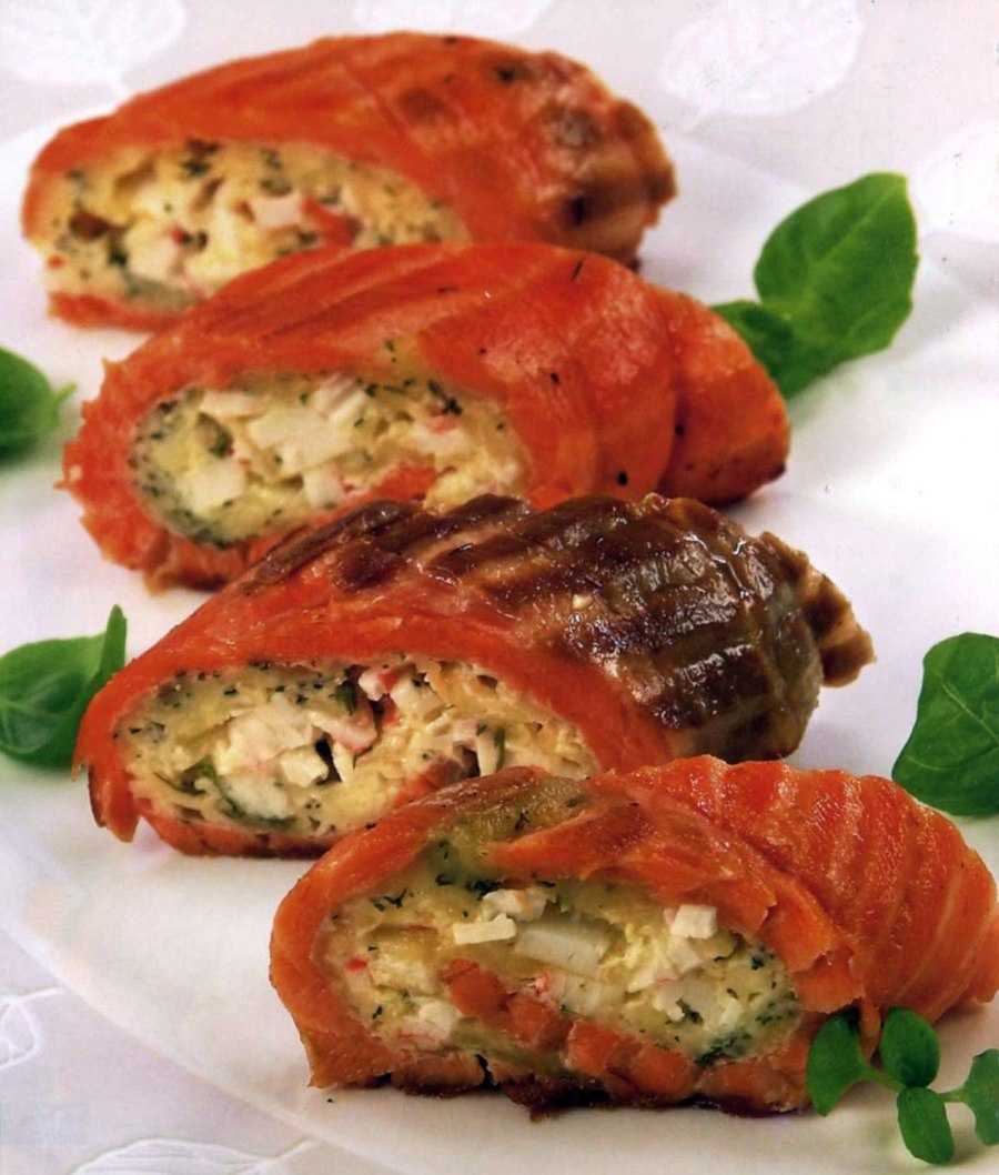 Рыбные рулетики с начинкой