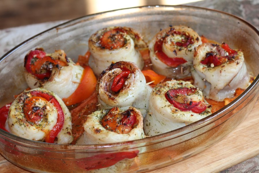 Фаршированные рулетики из рыбы