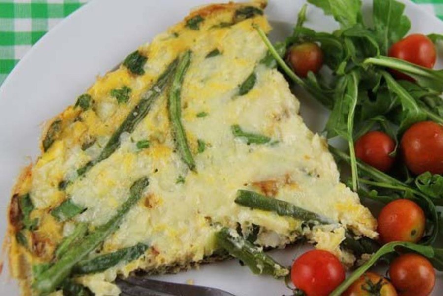 Омлет из спаржевой фасоли