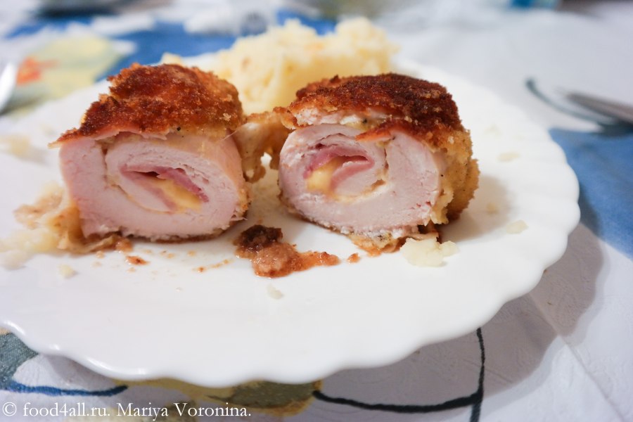 Кордон Блю с ветчиной и сыром