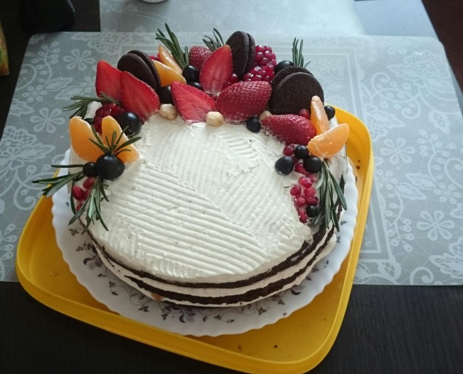 Торт с сердцем из изомальта