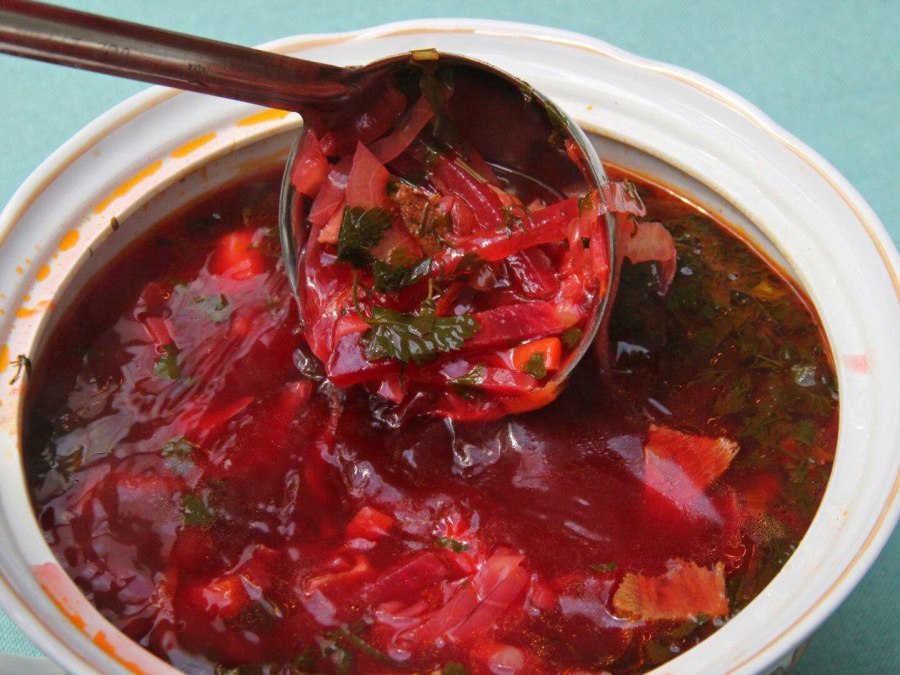 Вкусный борщ без капусты