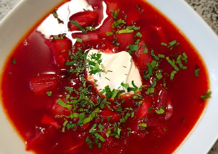 Суп пюре из краснокочанной капусты