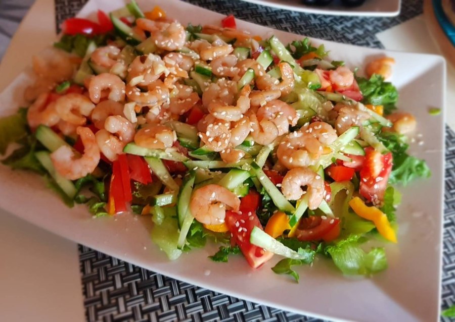 Цезарь с креветками