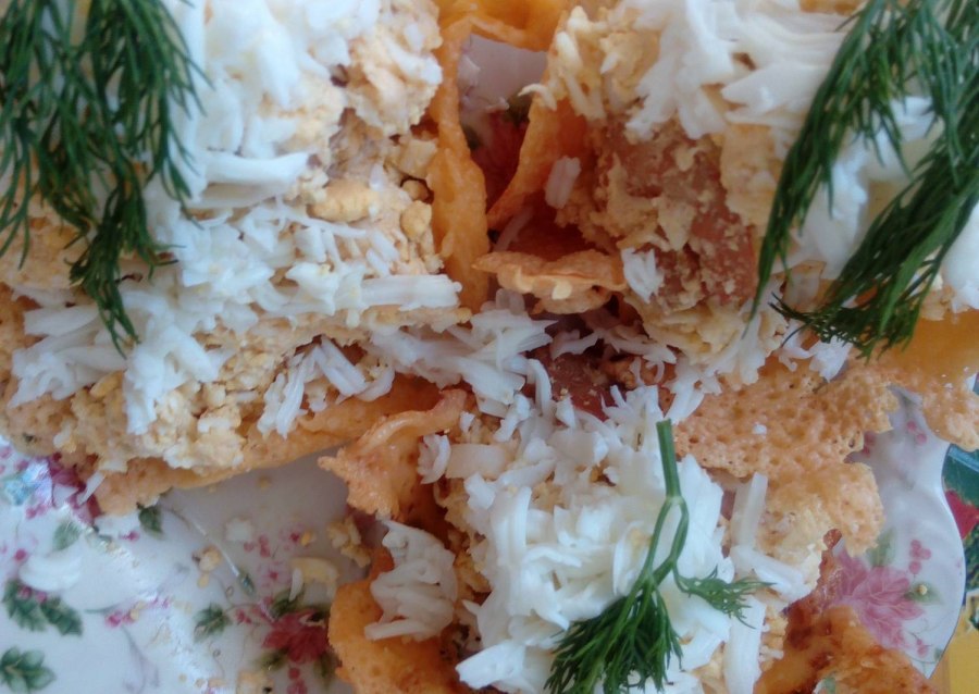 Салат с креветками