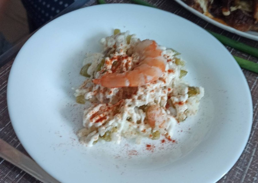 Крабовый салат слоями