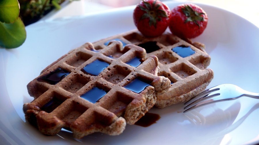 Морковные вафли