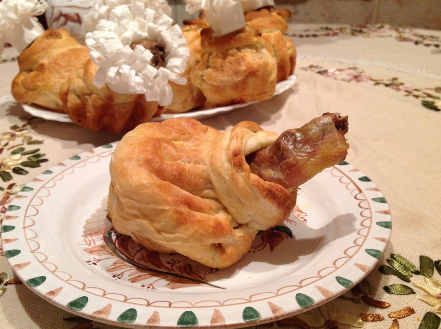 Куриная ножка в тесте