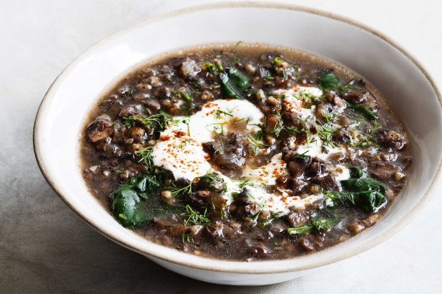 Грибной суп с гречкой