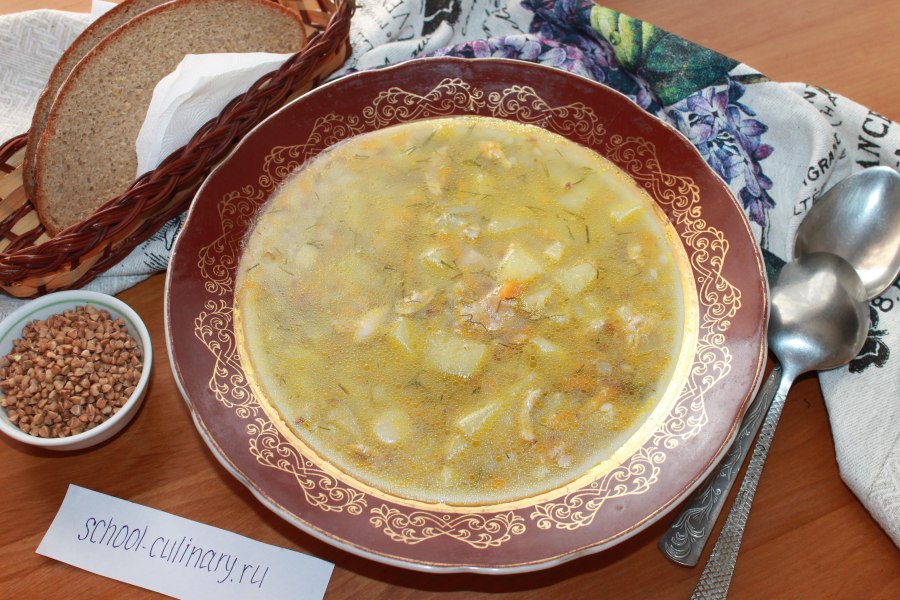 Гречневый суп с говядиной