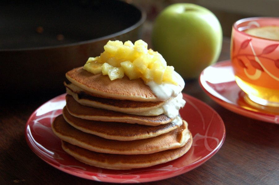 Банановые оладьи оформление