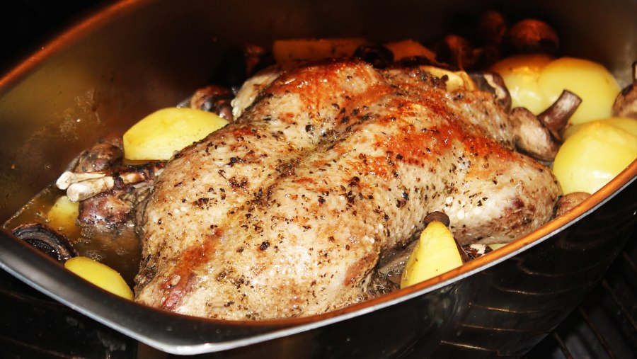 Шашлык с картошкой в рукаве