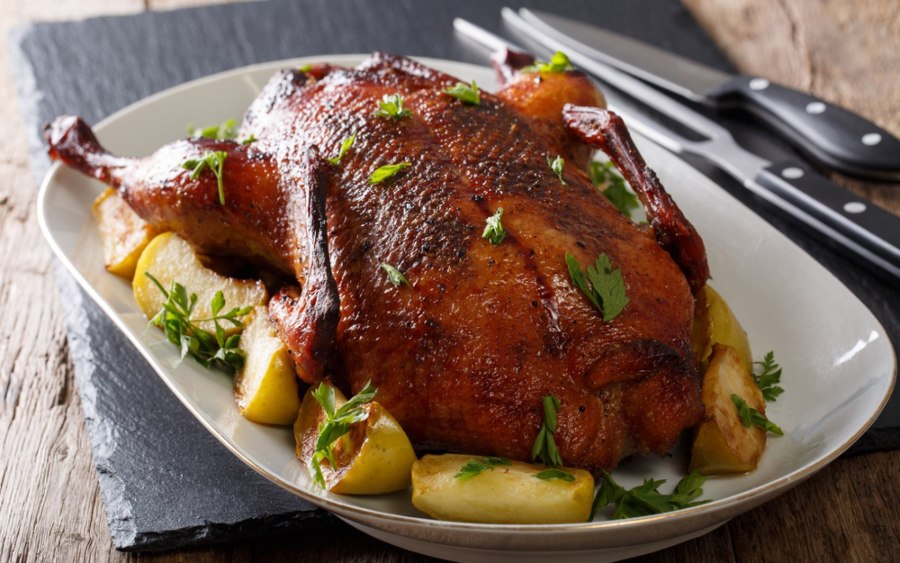 Индоутка с яблоками