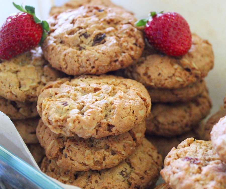 Шоколадное овсяное печенье