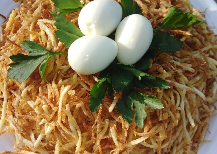 Гнездо глухаря с ветчиной