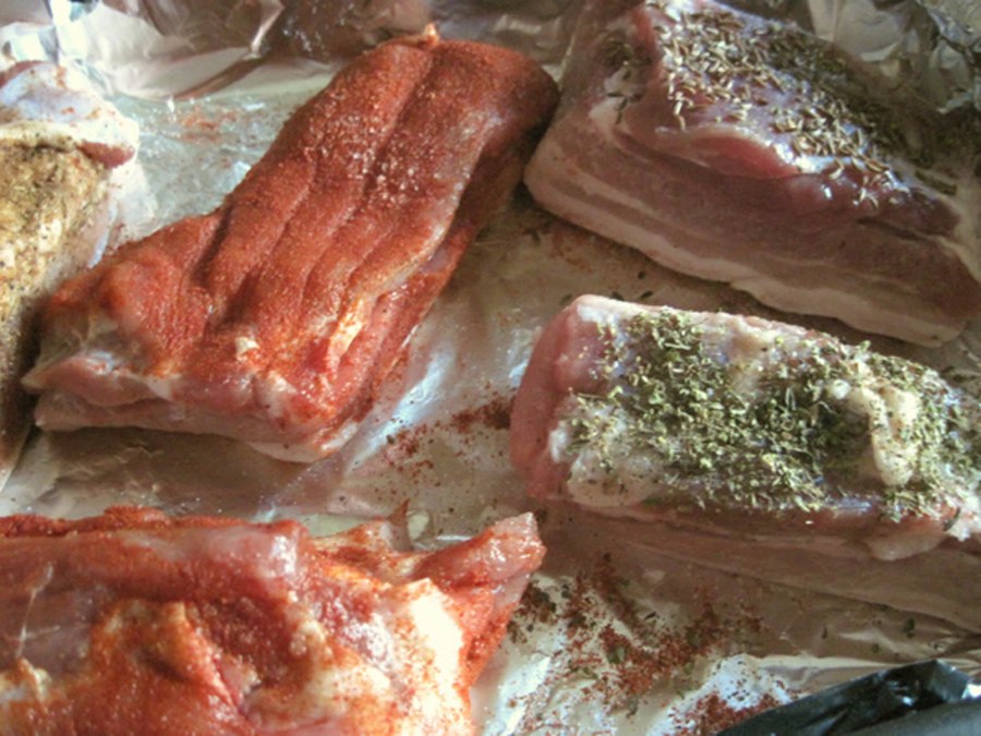Свиная грудинка болгарский перец
