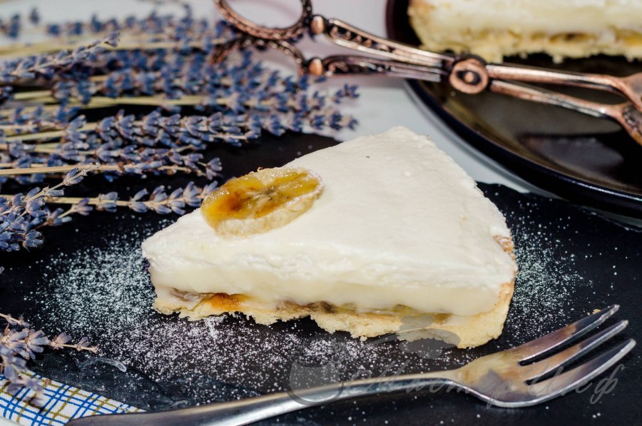 Сливочно банановый пирог