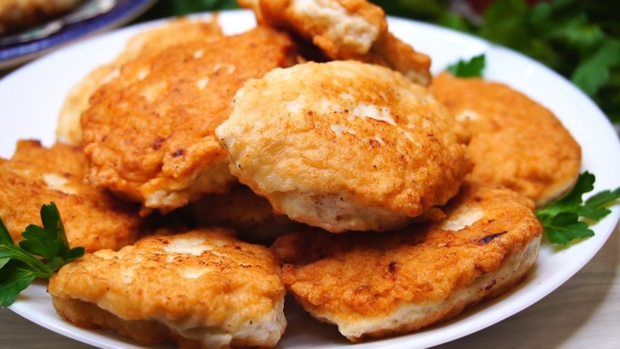 Куриные оладьи с сыром