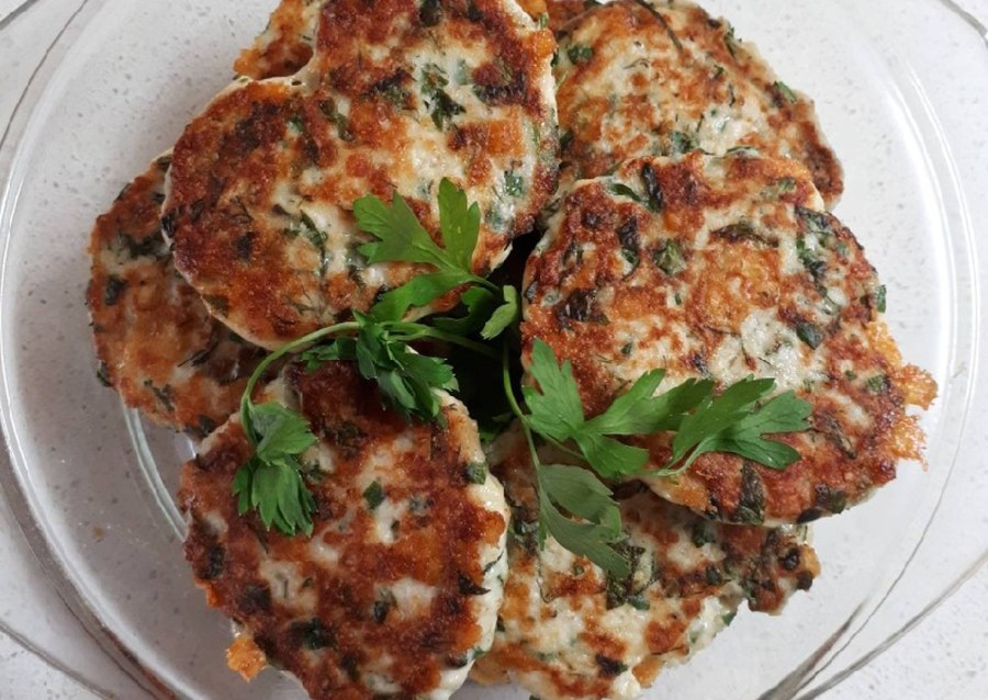 Оладьи из куриных грудок